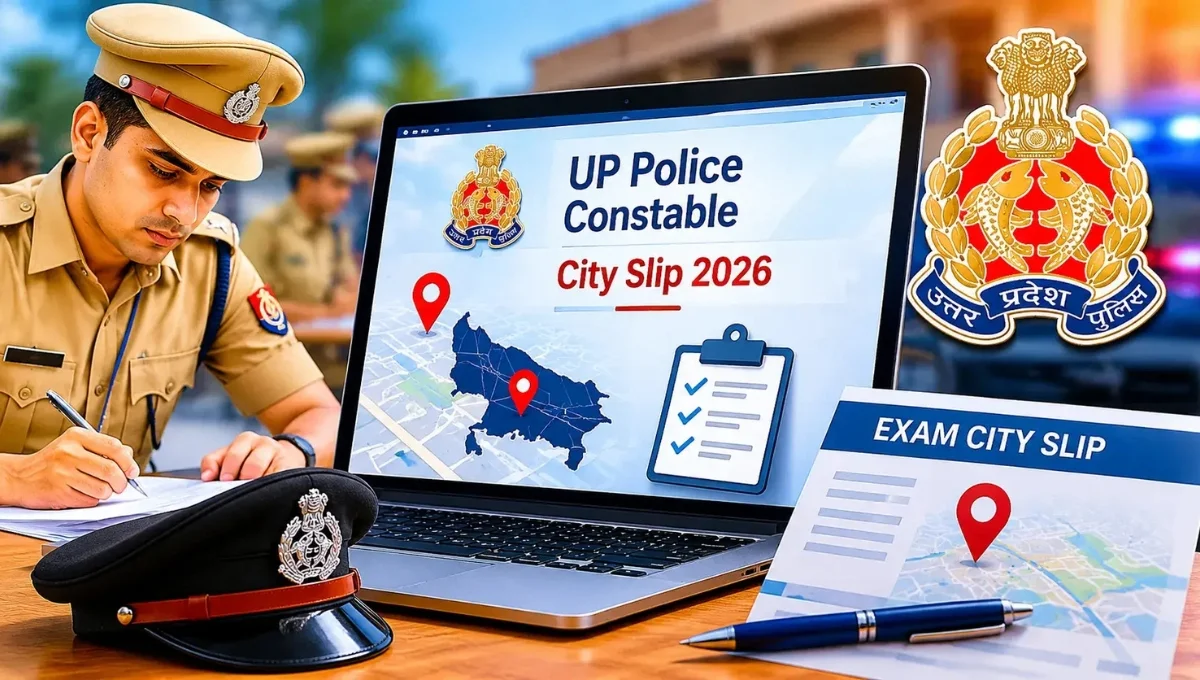 UP Police Constable Exam City Slip